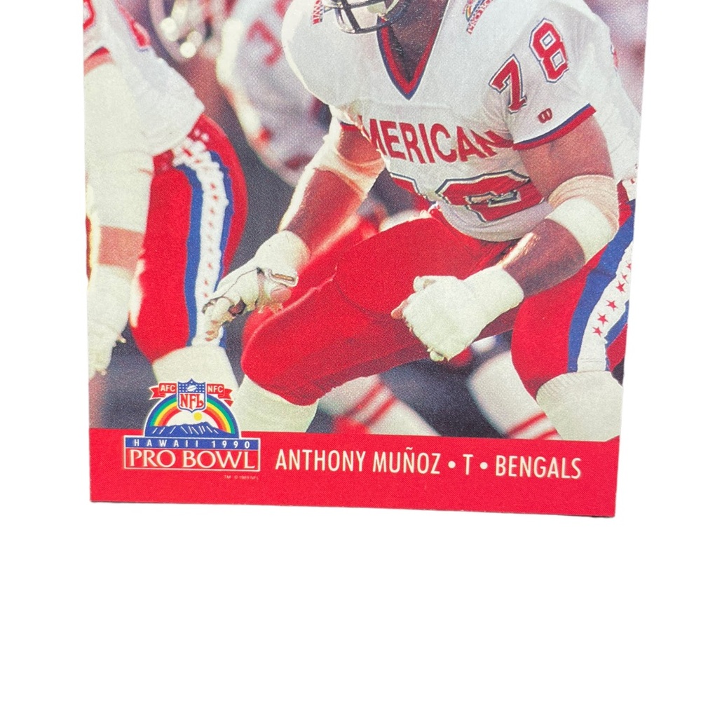 1990 anthony munoz cincinnati bengals hawaii pro bowl nfl pro set card # 361 - Picture 2 of 6